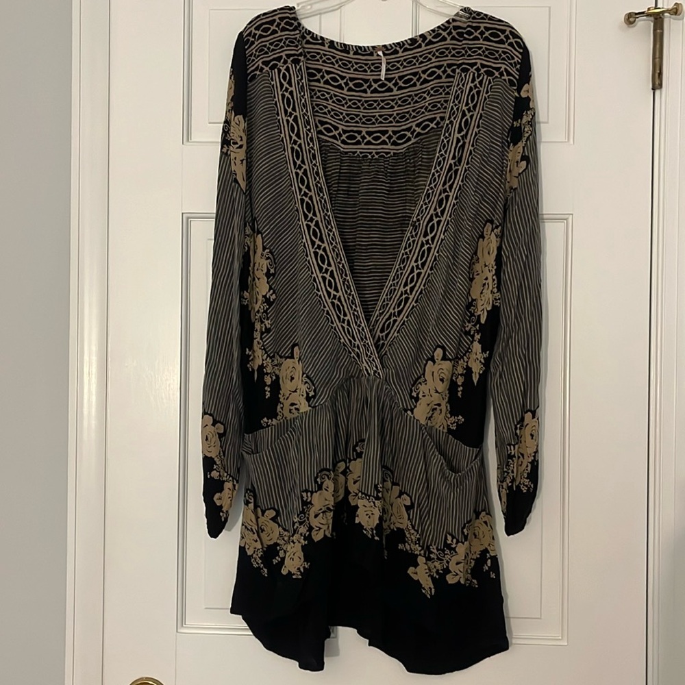 Free People Deep Cut Tunic Top
